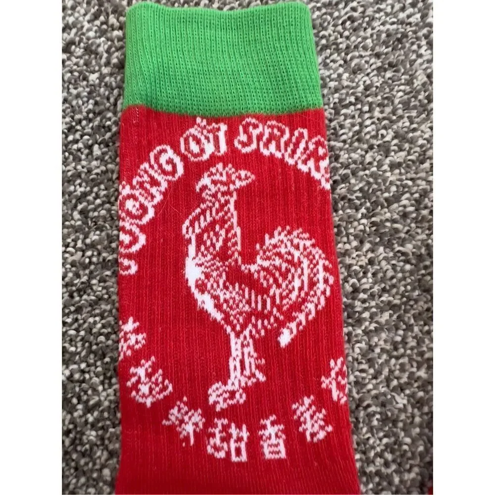 Men’s sriracha crew novelty socks